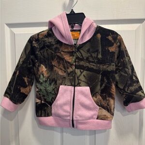 Trail Crest Winter Fleece Pink Camo Kids Girls Hunting Jacket Hooded Coat 2T